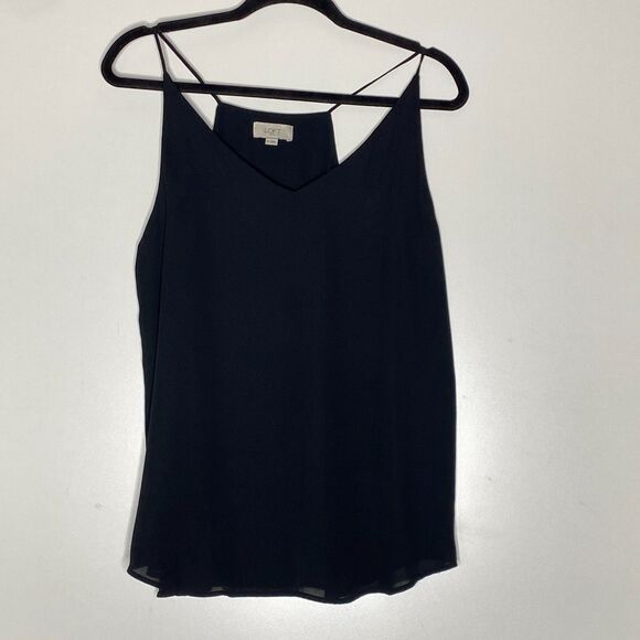 LOFT Chiffon Tank Top Blouse Women's Size Medium - Picture 7 of 7